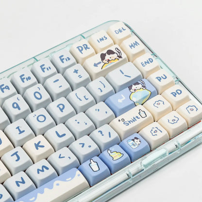 QWERTY Keycaps Milk