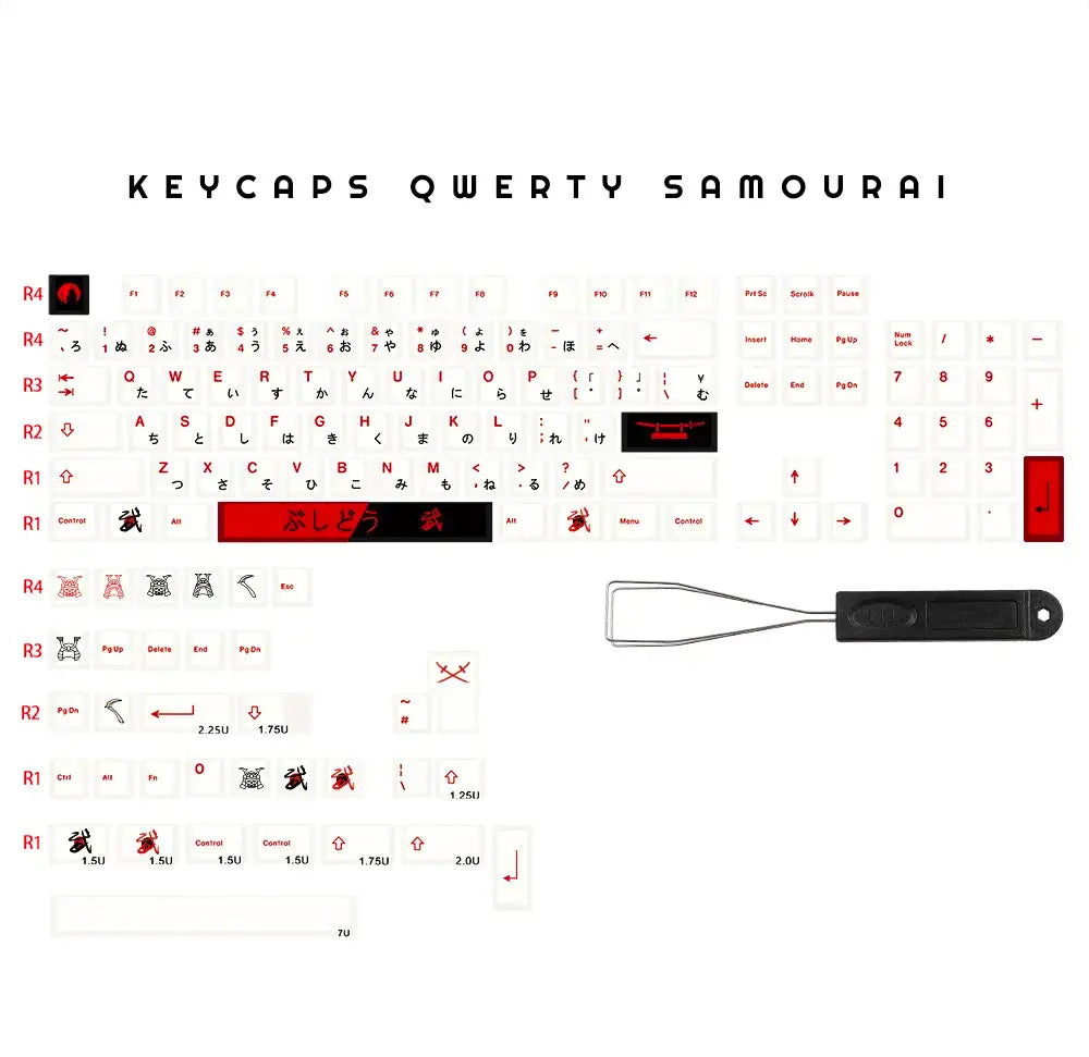 QWERTY Samourai Keycaps